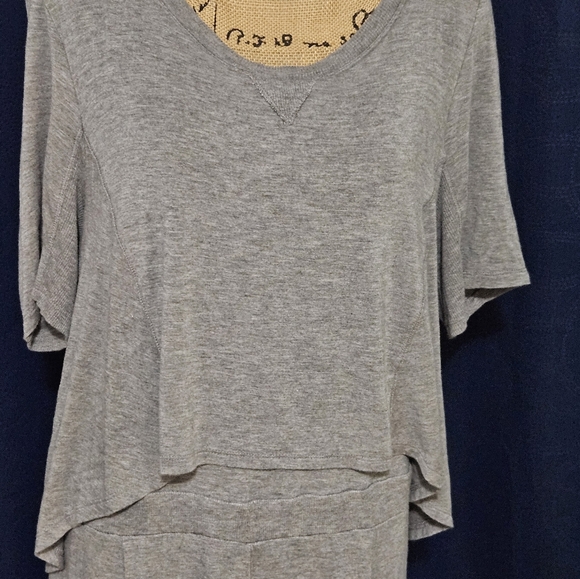 Womens Catos Long Maxi Dress Gray Sz Xl 14/16 Stretch Modest - Picture 3 of 7